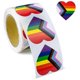 thumbnail image 1 of 500 Pcs Gay Pride Stickers Rainbow Progress Pride Heart Shaped Stickers Roll For Gifts, Envelope Sealing Lgbt Group Activities, 1 of 2