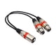 thumbnail image 1 of XLR macho a doble hembra Cable de extensión Micrófono 3 pines Mezclador Amplificador XLR Y Adaptador divisor Cable de audio Inevent EL0175-01, 1 of 7