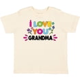 thumbnail image 3 of Inktastic I Love You Grandma with Flowers Girls Toddler T-Shirt, 3 of 5