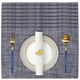 thumbnail image 2 of Placemats Set of 24 for Dining Table, Table Placemats, Rectangular PVC Vinyl, 18x12 Inches - Gray, 2 of 8
