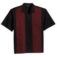 thumbnail image 5 of Port Authority Retro Camp Shirt (S300) Black/Burgundy, XL, 5 of 6