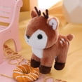 thumbnail image 5 of Honeeladyy 3.94" Reindeer Stuffed Toy Farm Animals,Plushies Stuffed Animals Plush Toys Little Stuffed Animal, Cute Stuffed Animal Plush Toy Birthday Christmas Gifts for Boy Girls, Brown, 5 of 6
