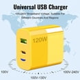thumbnail image 7 of 120W Type-C & USB-A Dual Port Charger, Fast 10ft Cable, Multi-Function for Phone, Gaming, Travel, 7 of 7