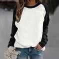 thumbnail image 2 of WEAIXIMIUNG Women Sweatshirts Pack Women's Solid Hoodless Sweater Raglan Sleeve Top, 2 of 4