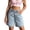 i5-Light Blue, variant on Jean Shorts Girls Ripped Girls Jean Shorts Star Raw Hem Elastic Waist Summer Cute Bermuda Denim Shorts with Pockets Star Ripped Denim Shorts