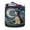 H, variant on Quilted Storage Basket with Truck and Tree Applique Large Fabric Organizer Bin with Handles for Home Use Nursery Laundry Room