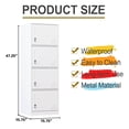 thumbnail image 6 of Metal Lockers for Employees,Office Storage Locker with 4 Door,Tall Locker Cabinet for Employees,School, Office, Home, Gym,Bedroom, 6 of 6