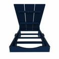 thumbnail image 4 of Modern Poly Reclining Chaise Lounge With Wheels, Navy Blue, 4 of 12