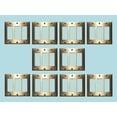 thumbnail image 2 of Switchplate Brushed Solid Brass Pack of 10 Wall Switch Plates Renovators Supply, 2 of 2
