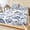 Lake blue, variant on Twin Sze Fitted Sheet Set - Grey Farmhouse 2 Piece Bedding Sets 16" Deep Pocket Fitted Sheet with 1 Pillowcase, Floral Floral Plant Leaf Vintage Spring Brushed Microfiber Hotel Luxury Bed Sheets