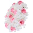 thumbnail image 1 of Pink Silk Flower Candle Wreath for DIY Use Lightweight and Portable Adds Chic Decor Touch, 1 of 5