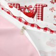 thumbnail image 4 of jejeloiu Ribbon Bow Duvet Cover Set For Girls,Red 3D Cartoon Initial Letter M Bedding Full For Kids,Pink Reversible,3 Pieces(No Comforter), 4 of 6