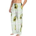 thumbnail image 2 of Balery Avocado of a Hear print Men's Pajama Pants,Ultra Lightweight Pjs,Lounge Pant-Medium, 2 of 9