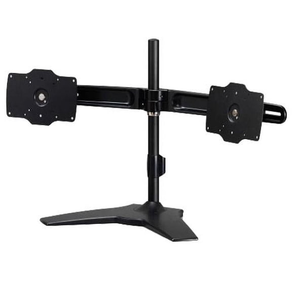 Amer Networks Dual Monitor Stand for 32″ Displays, Black