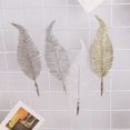 thumbnail image 4 of 6pcs Feather Artificial Leaves Clip Christmas Tree Ornament Christmas Party Home Decoration Navidad New Year Wedding Flowers, 4 of 5