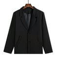 thumbnail image 6 of Yaltungu Blazer for Men Dress Jacket Two Button Suit Slim Lightweight Business Casual Formal Outwear for Prom, 6 of 6