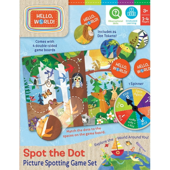 MasterPieces Kids Games - Hello, World! Spot the Dot Matching Game