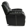 thumbnail image 3 of OakvillePark Prenzo Faux Leather Upholstered Glider Reclining Chair, Black, 3 of 6