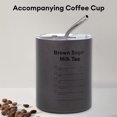 thumbnail image 4 of Taza de café de acero inoxidable 304 estilo americano que mantiene el frío, taza de vacío doble, taza de aislamiento portátil con tapa doble para el hogar, 4 of 5