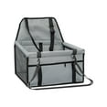 thumbnail image 4 of Asiento de coche para perros, asiento de seguridad para perros, asiento de coche ligero y portátil para perros y gatos Gris, 4 of 8