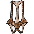 thumbnail image 4 of Men's Buttless Leopard Print Sexy Underwear, 4 of 5