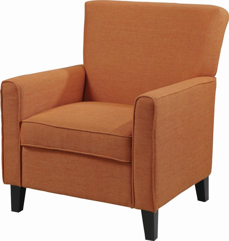 Casual Orange Accent Chair