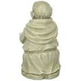 thumbnail image 2 of Roman 11.5" Gray Smiling Monk with a Shovel Religious Outdoor Patio Garden Statue, 2 of 2