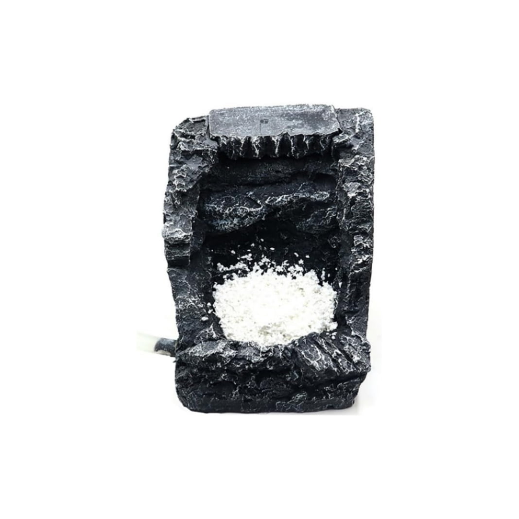 Pet Fish Aquarium Mountain Ornament With Underwater Sand, Small Fish Tank Rockery Cave Waterfall, Fish Tank Resin Rockery Decor, Landscape Ornament For Hermit Crab Hideout