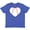 Vintage Royal Blue, variant on Inktastic Heart Shaped Baseball Youth T-Shirt