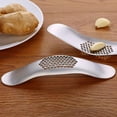 Rocking Garlic Press Magic Peeler Crusher Stainless Steel Mincer
