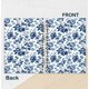 thumbnail image 5 of Cuaderno espiral Elpwk Retro con estampado floral azul y blanco, 14 x 21 cm, 5 of 6