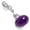 Amethyst, variant on Natural Aqua Chalcedony Women Jewelry 925 Sterling Silver Pendant