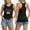 Black, variant on Summer Tank Tops for Women Print Crewneck Sleeveless Racerback Tank Top Relaxed Fit Lightweight Top for Women Summer Layering Brick Red XXL
