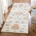 thumbnail image 2 of SAFAVIEH Micro-Loop Raschelle Floral Runner Rug, Silver/Red, 2'3" x 7', 2 of 8