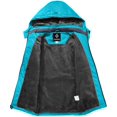 thumbnail image 3 of Girl's Waterproof Ski Snow Jacket Fleece Windproof Winter Jacket with Hood, 3 of 7