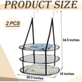 2 Pcs 3 Tier Sweater Drying Rack Flat Over The Door Folding Drying Rack ...