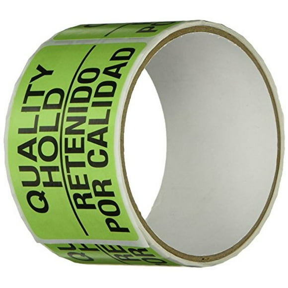 TapeCase"Quality Hold/Retendo Por Calidad" Label - 50 per Pack (1 Pack)