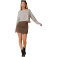thumbnail image 5 of Women's Basic High Waisted Pencil Bodycon Short Skirt, 5 of 5