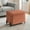 Rust, variant on Studio Living Kingston Modern Small Storage Ottoman, Rust Velvet Fabric