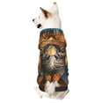 thumbnail image 1 of Balery Colorful Owl Tattoo Art Sudadera con Capucha para Perros Pequeños – Ropa para Mascotas, Disfraz para Perros y Gatos, Ideal para Fiestas y Cosplay-X-Small, 1 of 7