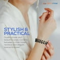 thumbnail image 6 of OPTIPAK Eyeglasses Chain - Women's Eyeglass Chain - Sunglasses / Glasses Strap 2 Pack, Black/Silver, 6 of 9