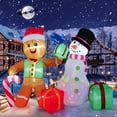 thumbnail image 1 of Hinchables navideños COOLWUFAN Gingerbread Man & Snowman 6f, 1 of 9