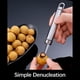 thumbnail image 4 of Xihbxyly Descorazonador Multifuncional de Acero Inoxidable, Fácil de Desvenar Camarones y Raspador de Alimentos, Mango Ergonómico Antideslizante, Preparación Eficiente de Frutas y Verduras, Compacto, 4 of 7
