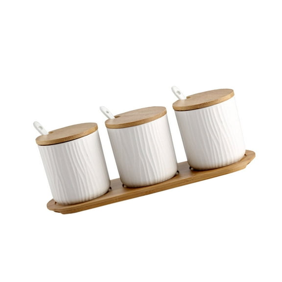 WORGEOUS  9 .5x28.5cm Salt Dish Lid to Keep Spices Fresh Store