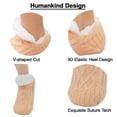 thumbnail image 4 of YUNOVA Slipper Socks for Women Men Girls, Fluffy Warm Socks Knitted Thick Fleece Lined Grippers Non Slip Socks Soft Cozy Winter Home House Bed Floor Slipper Socks, 4 of 7