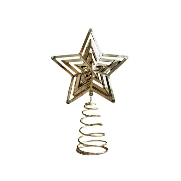 Tree Star Topper Glitter Powder Five Pointed Star Decoration for Holiday Cheer Treetop Ornament to Enhance Your Christmas Tree and Festive Atmosphere