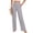 Gray, variant on FRSASU Women's Linen Pants Elastic Waist Work Pants Dressy Casual Straight Leg Lounge Gauze Loose Fit Trousers with Pockets White