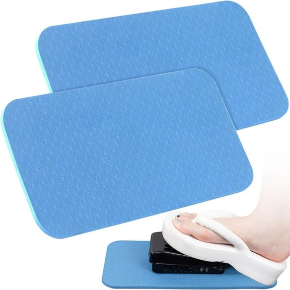 NOGIS 2 Pack Sewing Machine Pedal Mat, Sewing Machine Foot Pedal Non Slip Pad, 13.4 x 6.7inch Sewing Supplies Accessories for Reduce Vibration and Noise, Easy to Clean - Blue
