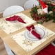 thumbnail image 4 of Decoraciones navideñas, adornos navideños, regalos navideños. Manteles individuales navideños de 4 piezas, 30x45 cm, manteles de mesa con copos de nieve invernales para fiestas, decoración de cocina y, 4 of 6