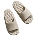 thumbnail image 1 of Zapatillas de baño Color sólido Nube de verano Diapositivas Zapatos planos suaves para el hotel en casa, 1 of 8